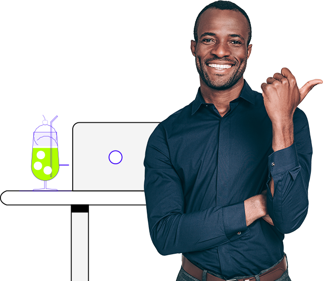 onity page image guy pointing